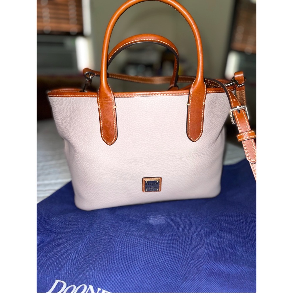 GREY PEBBLE DOONEY & BOURKE PURSE